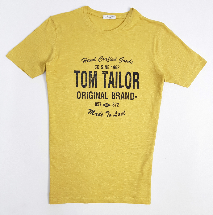 TOM TAILOR Mens T-Shirt (YELLOW) (S - M)