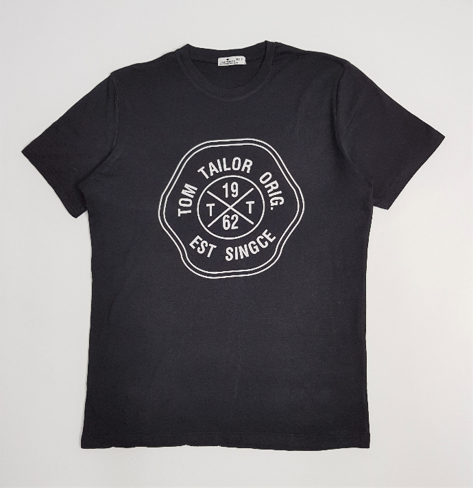 TOM TAILOR Mens T-Shirt (BLACK) (S - M - L)