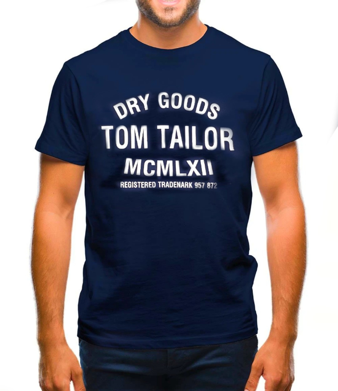 TOM TAILOR Mens T-Shirt (NAVY) (S _ M)