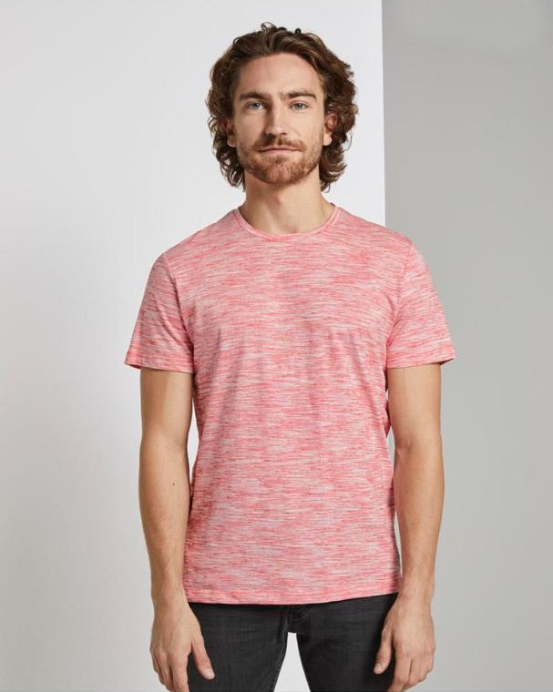 TOM TAILOR Mens T-Shirt (PINK) (S - XL)