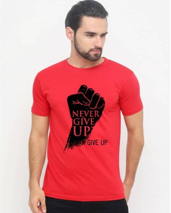 BASIC COLLECTION Mens T-Shirt (RED) (S - M - L - XL)