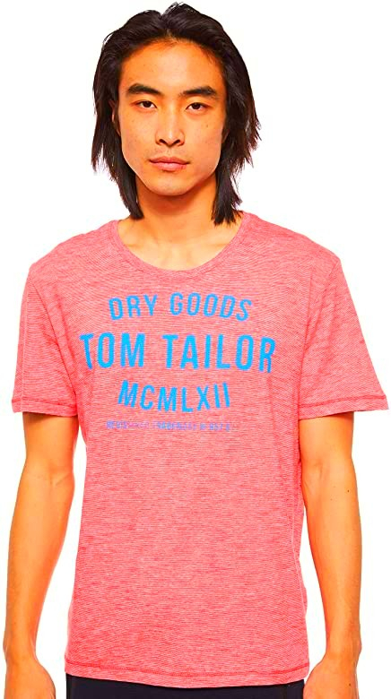 TOM TAILOR Mens T-Shirt (BLACK) (XS _ S _ M - L - XL - XXL _ 3XL) 