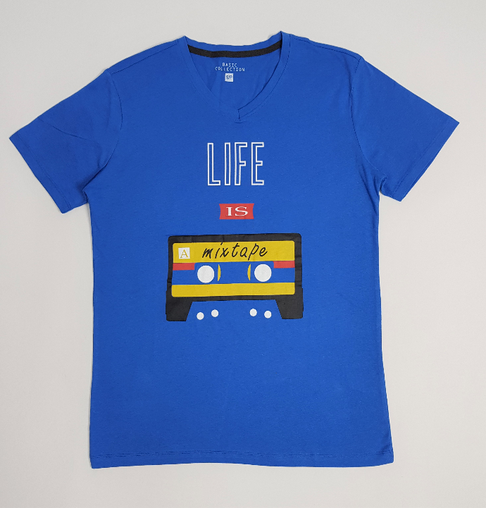 BASIC COLLECTION Mens T-Shirt (BLUE) (S - M - L - XL)