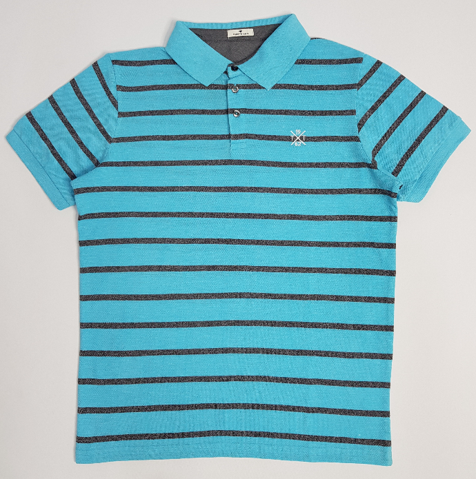TOM TAILOR Mens T-Shirt (BLUE - GRAY) (S - M - L - XL - XXL - 3XL)