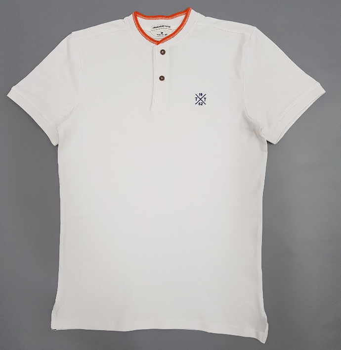 TOM TAILOR Mens Polo Shirt (WHITE) (S - M - L - XL - 2XL - 3XL)