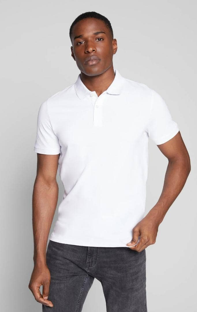 TOM TAILOR Mens Polo Shirt (WHITE) (S - L - XL - 2XL)