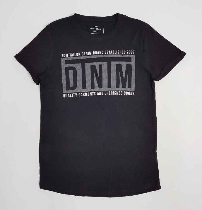 TOM TAILOR Mens T-Shirt (BLACK) (S - M - L - XL)