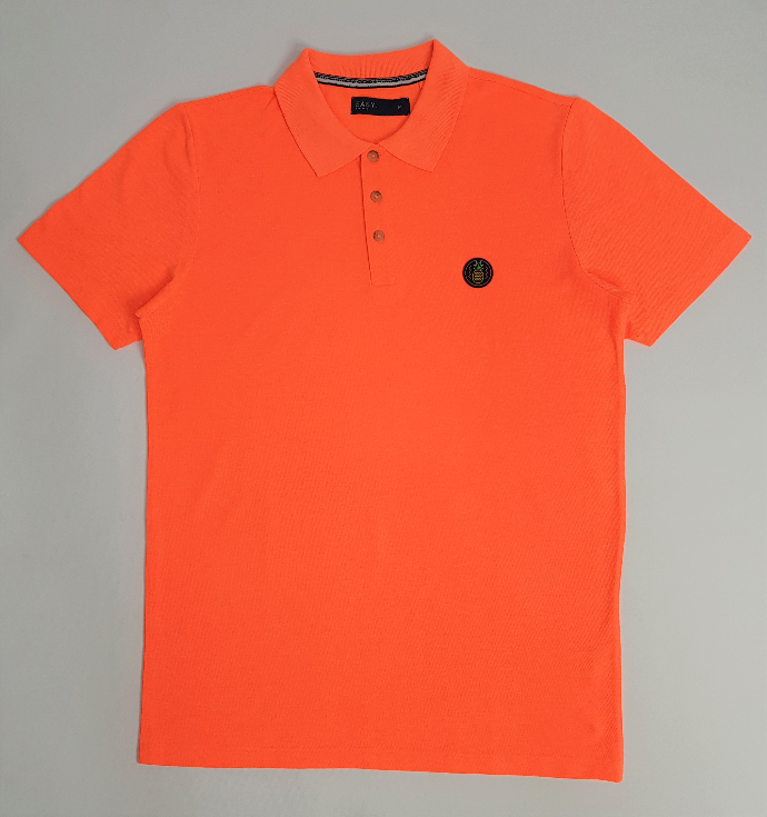 EASY Mens Polo Shirt (ORANGE) (M - L - XL - XXL)
