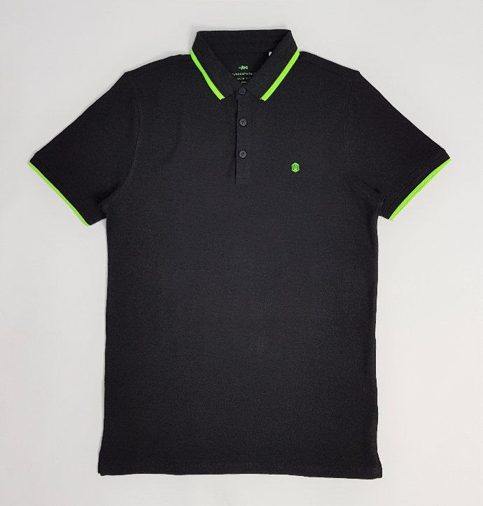 JBC Mens Polo Shirt (BLACK) (M - L - XL - XXL - 3XL)