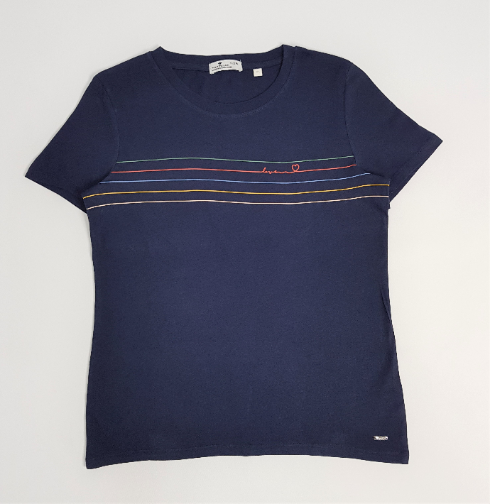 TOM TAILOR Ladies T-Shirt (NAVY) (XS - S - M - XL)