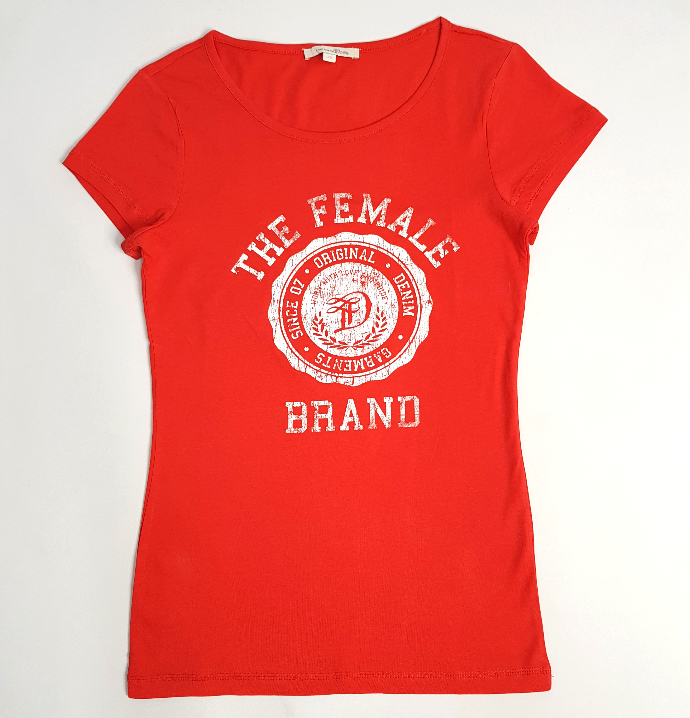 TOM TAILOR Ladies T-shirt (RED) (XS - S - M - XL - 2XL)