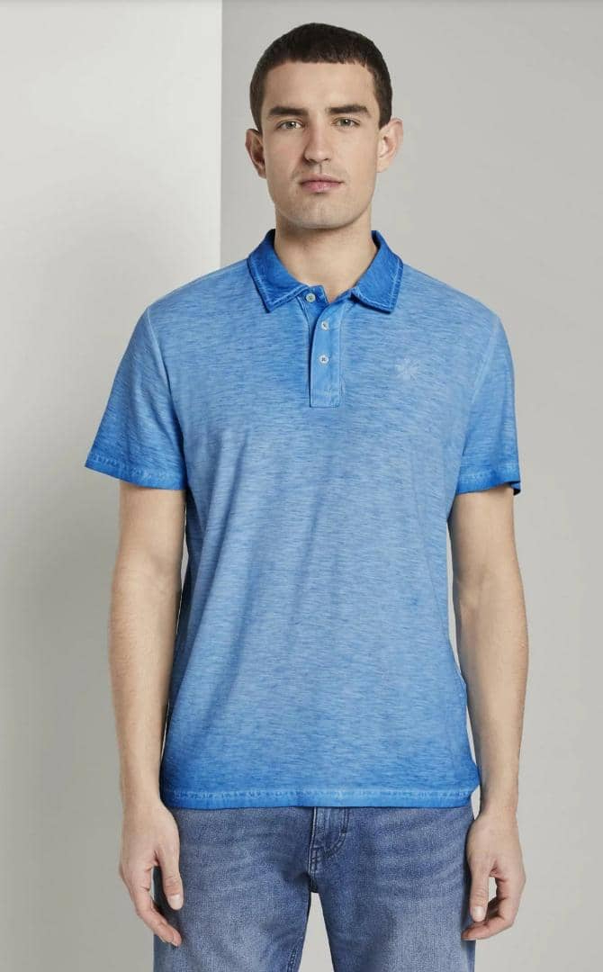 TOM TAILOR Mens Polo Shirt (BLUE) (XS - S - M - L - XL - XXL - 3XL)