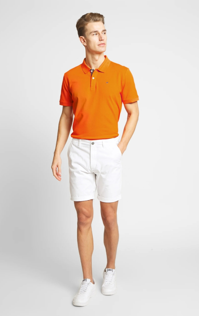 TOM TAILOR  Mens Polo Shirt (ORANGE) (S - M - L - XL - 2XL)