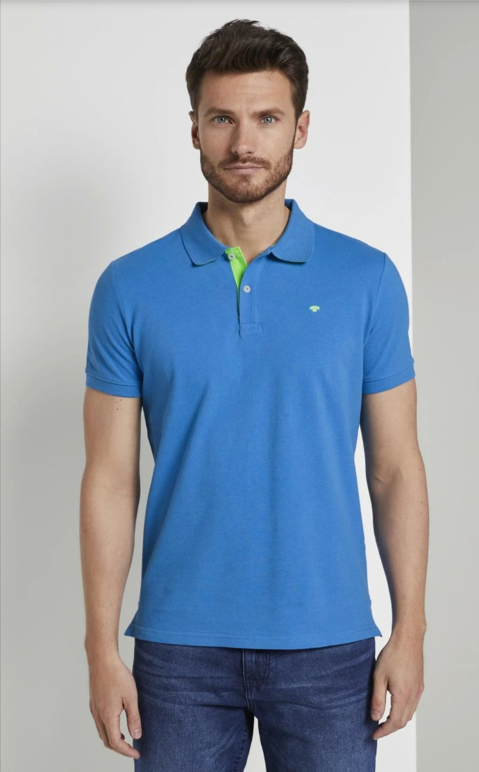 TOM TAILOR  Mens Polo Shirt (BLUE) (S - M - L - XL - 2XL)