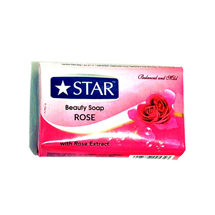 Star  Beauty Soap Rose 125g (Exp: 11.2023) (MOS) (CARGO)