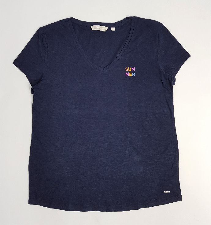 TOM TAILOR Ladies T-Shirt (NAVY) (M - L)