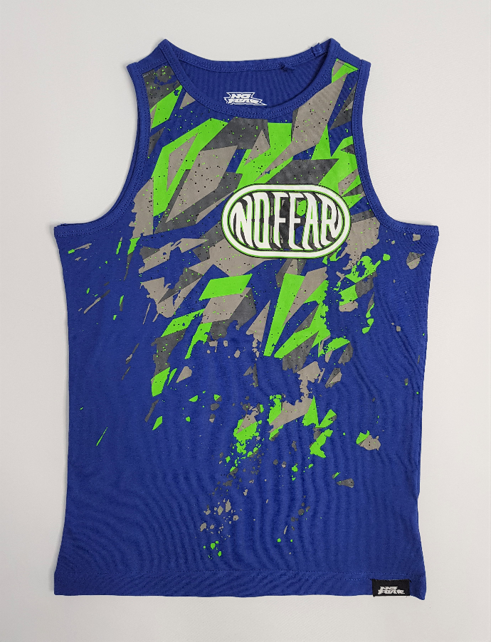 NOFEAR Boys Top (BLUE) (7 To 10 Years)