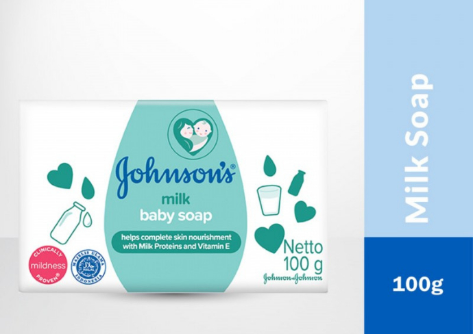 Johnsons Baby Milk Soap 100g (Exp: 09.2023) (MOS) (CARGO)