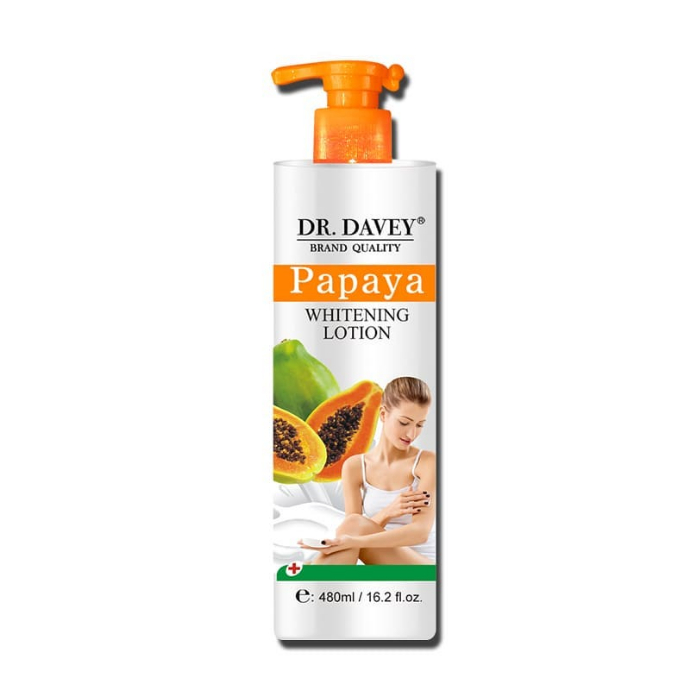 Dr.davey Papaya Whitening Body Lotion 480ml (EXP: 02.01.2026) (MOS) (CARGO)