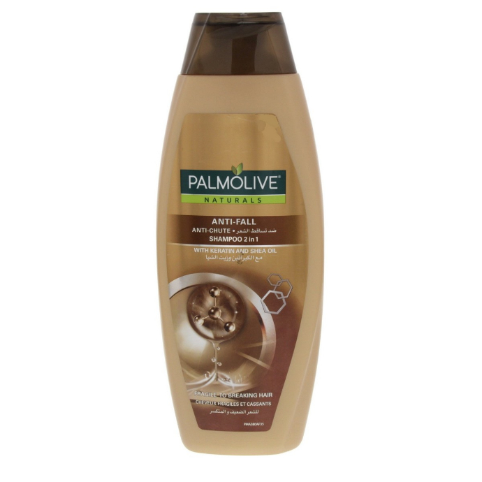 Palmolive Anti Fall Shampoo 2 In 1 With Keratin & Shea Oil 380ml (EXP: 09.2022) (MOS) (CARGO)