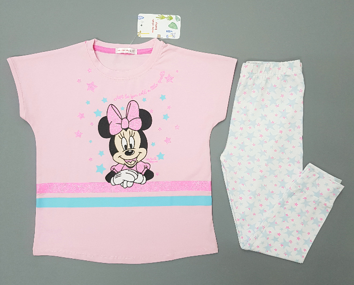 MINI CLUB BABY Girls 2 Pcs Pyjama Set (LIGHT PINK - WHITE) (2 to 5 Years)