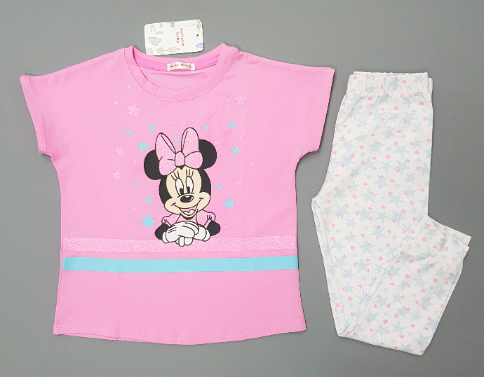 MINI CLUB BABY Girls 2 Pcs Pyjama Set (PINK - WHITE) (9 Months to 5 Years)