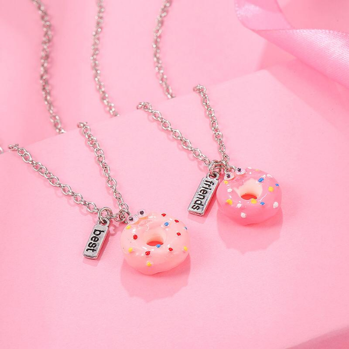2 Pcs Pack Necklaces (PINK) (OS)