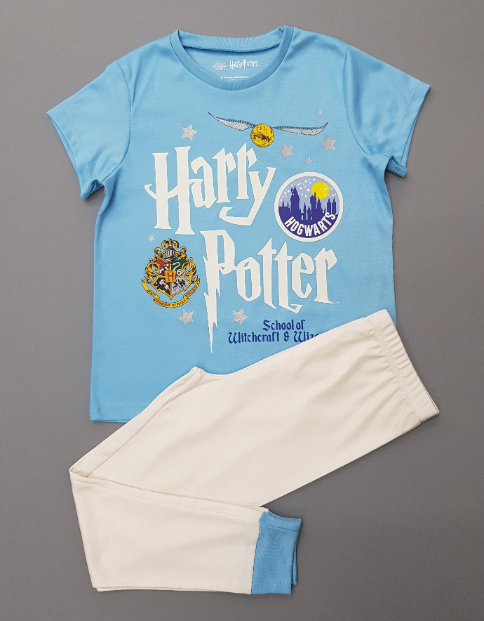 HARRY POTTER Boys 2 Pcs Pyjama Set (BLUE - WHITE) (5 to 13 Years)