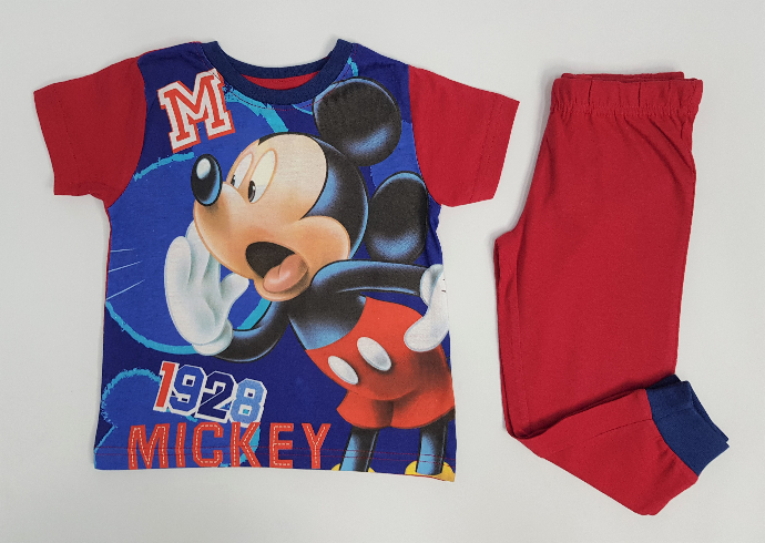 MICKEY MOUSE Boys 2 Pcs Pyjama Set (BLUE - RED) (2 to 7 Years)