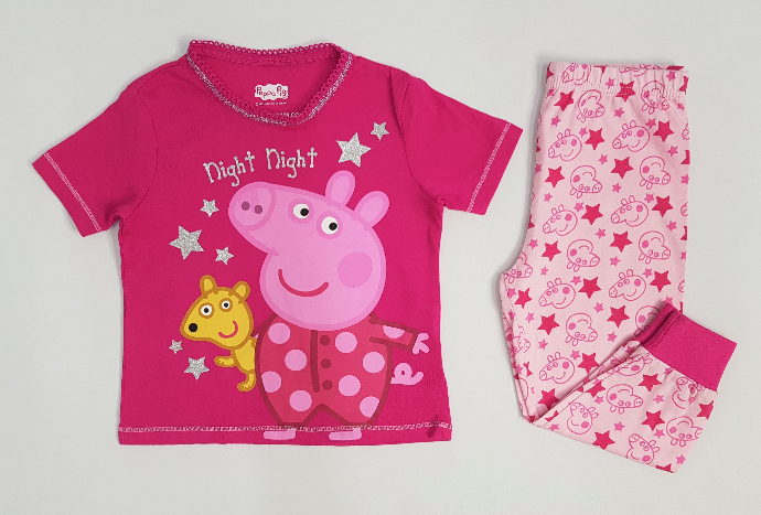 PEPPA PIG Girls 2 Pcs Pyjama Set (PINK) (18 Months to 7 Years)