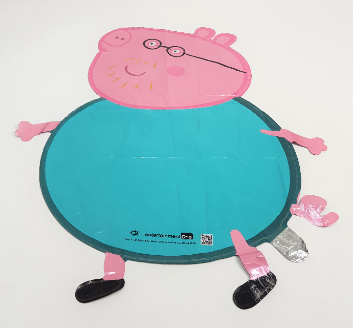 Balloon With Peppa Pig Design (PINK - BLUE) ( ONE SIZE )