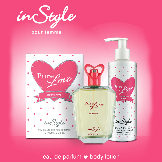 Instyle Pure love for women coffret set (edp 100ml + 250ml body lotion) (GM)(CARGO)