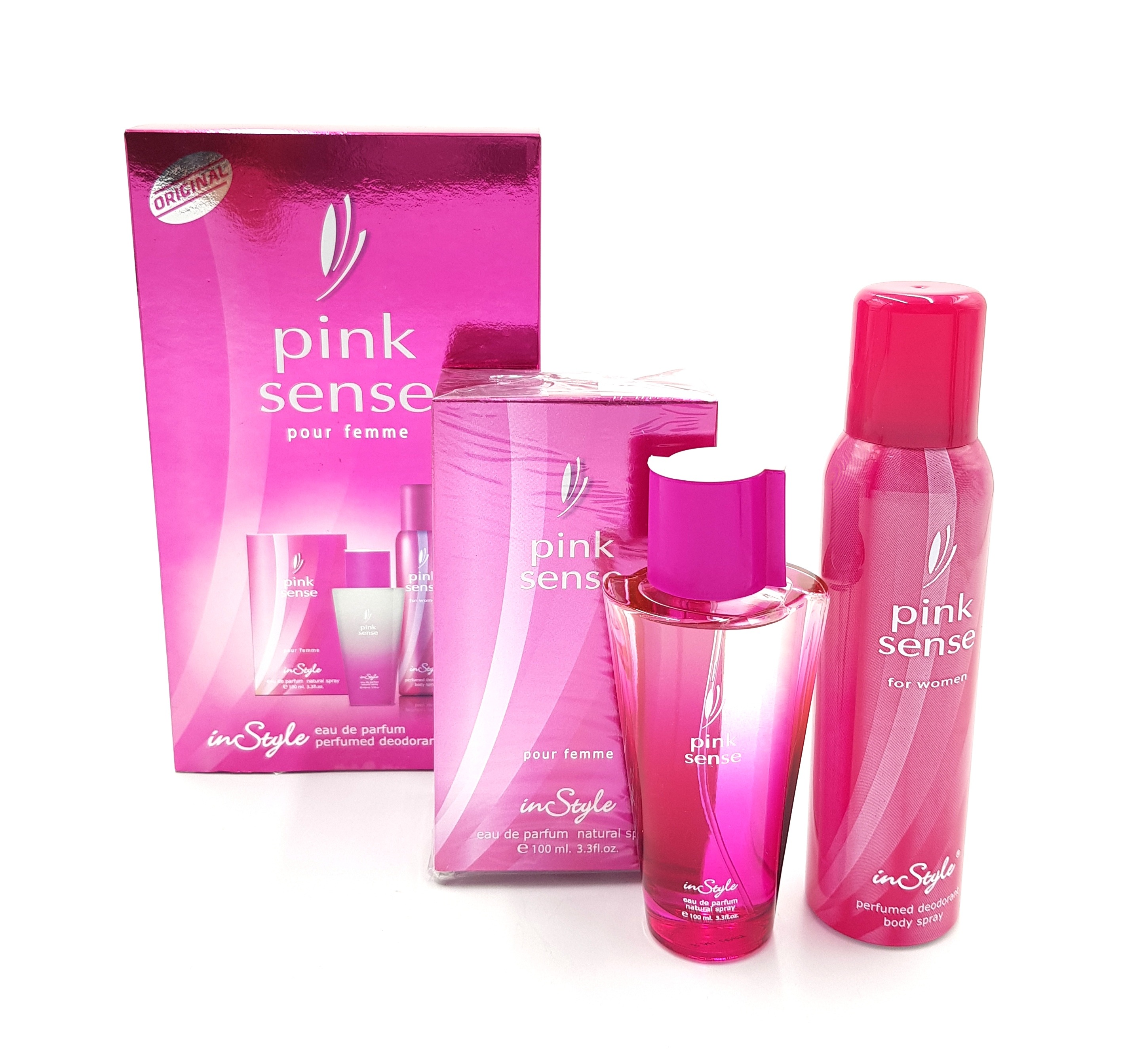 INSTYLE Pink sence set (perfumed deodrant body spray + edp 100 ml) (GM)