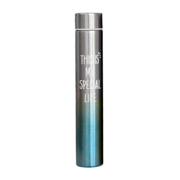 Water Bottle Stainless Steel Vacuum (BLUE) (Os) (GM)
