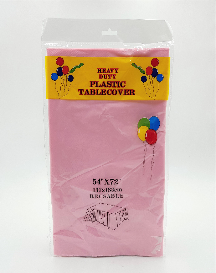 Plastic Table Covers (PINK) (Os) (GM)