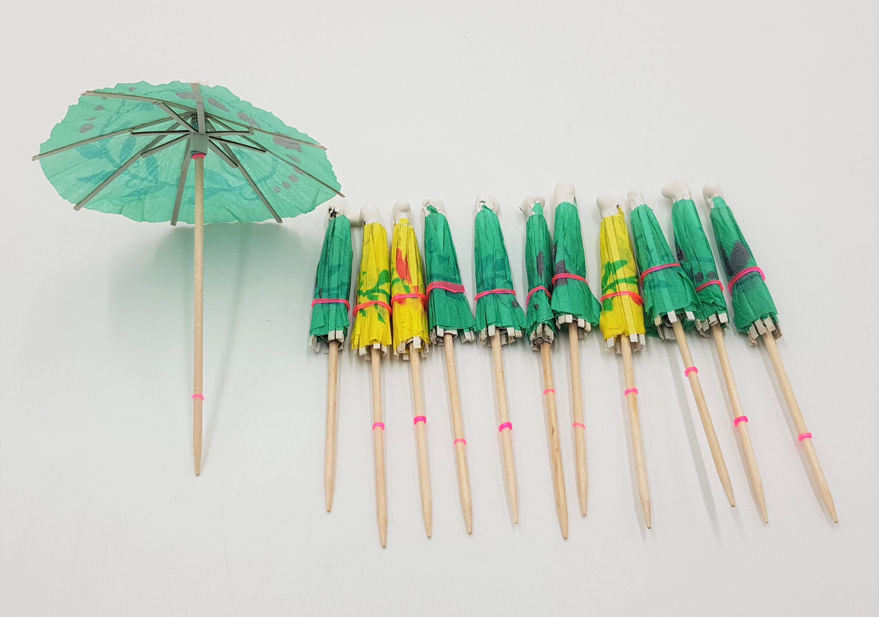 Party Paper Wooden Picks Toothpick Cocktail Umbrellas for Drink