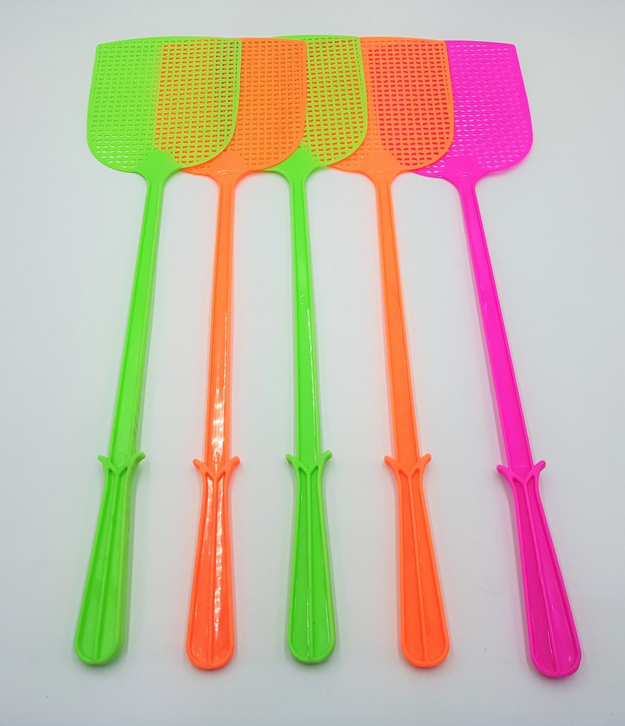 Plastic Colorful Fly Swatters-With Sturdy and Flexible Manual Grips