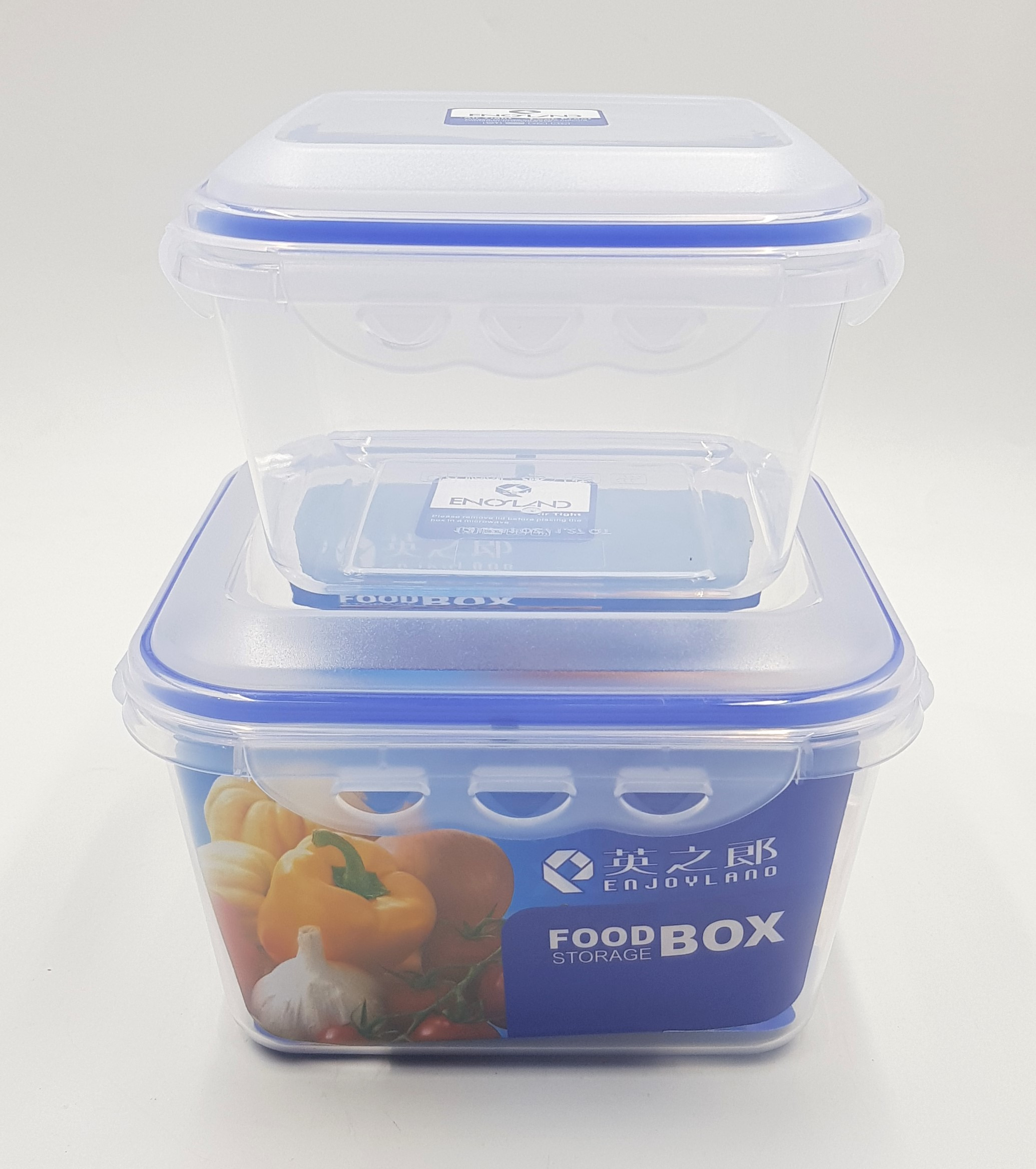 Belle Vous Clear Reusable Plastic Food Containers with 2 Compartments and Lid (3Pack) - Leak-proof, BPA Free Storage Containers - Microwave, Freezer & Dishwasher Resistant - Meal Prep Lunchboxes