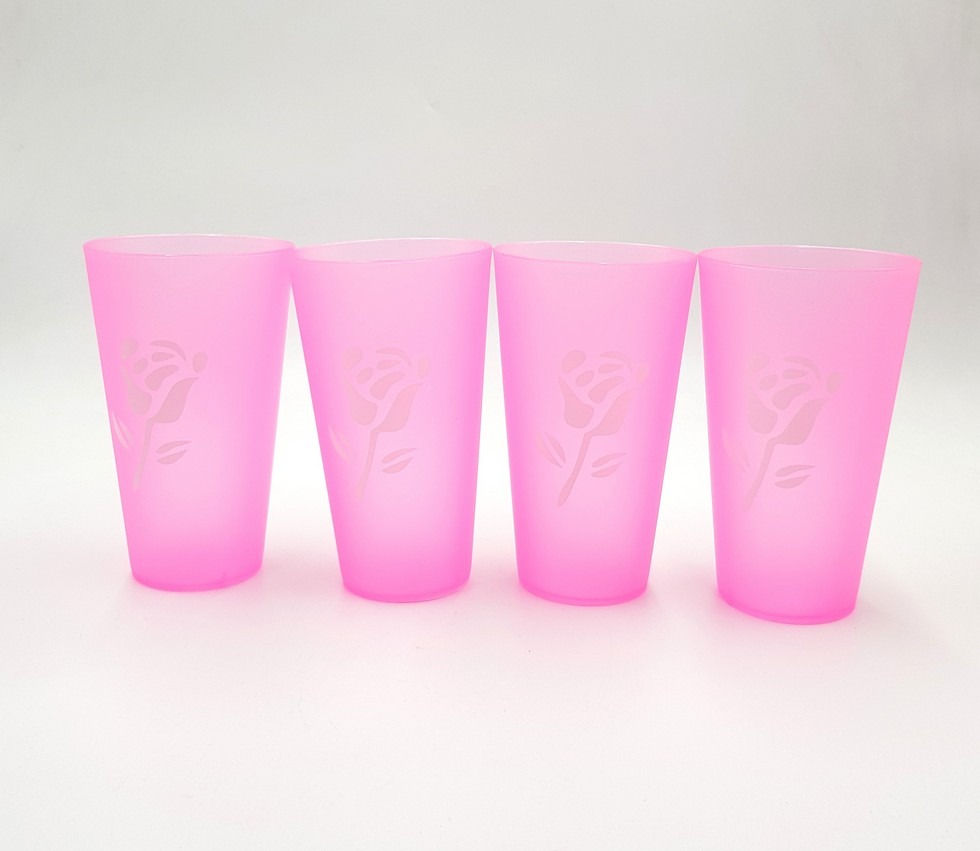 Light  Plastic Cup 4 Pcs Set