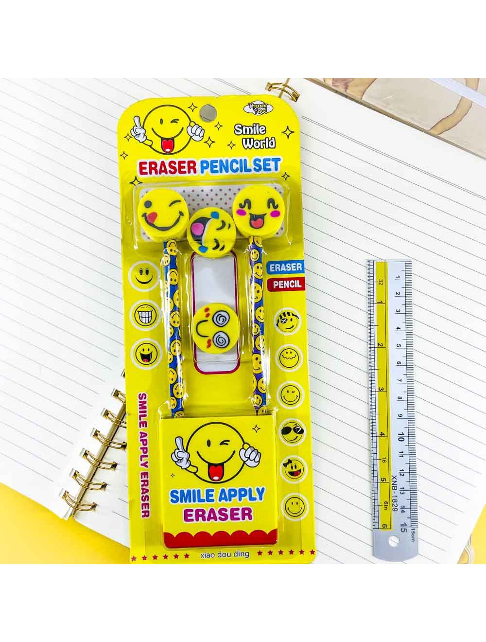 2 Pcs Pack Pencil With Eraser