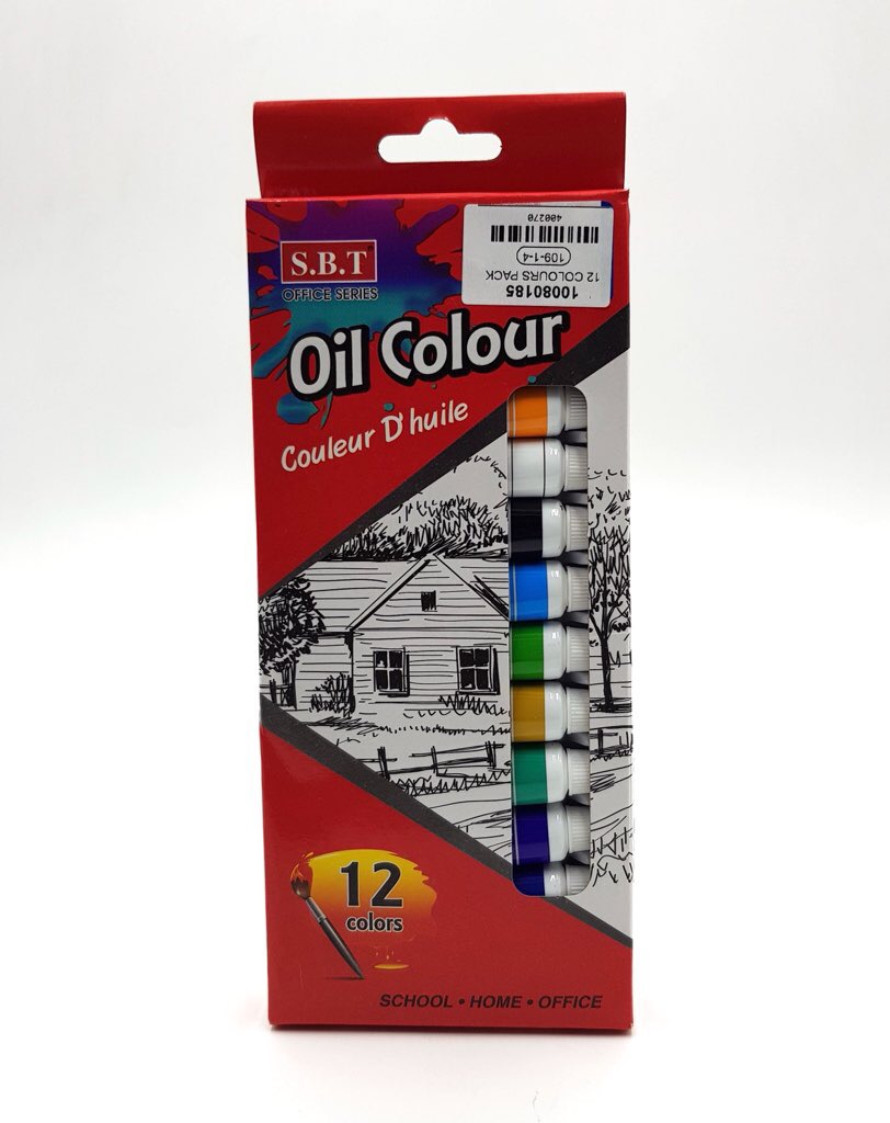 12 Pcs Oil Colors