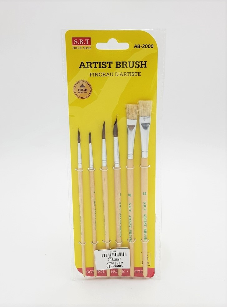 6 Pcs Artist Brush Set