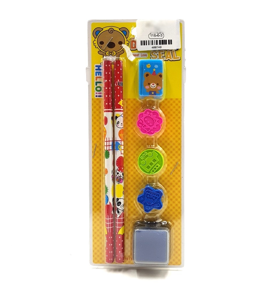 Stamp Pencil Gift Set
