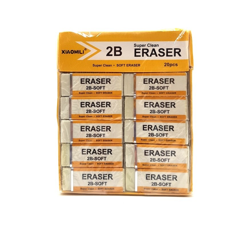 20 Pcs Pack Super Clean and Soft Eraser