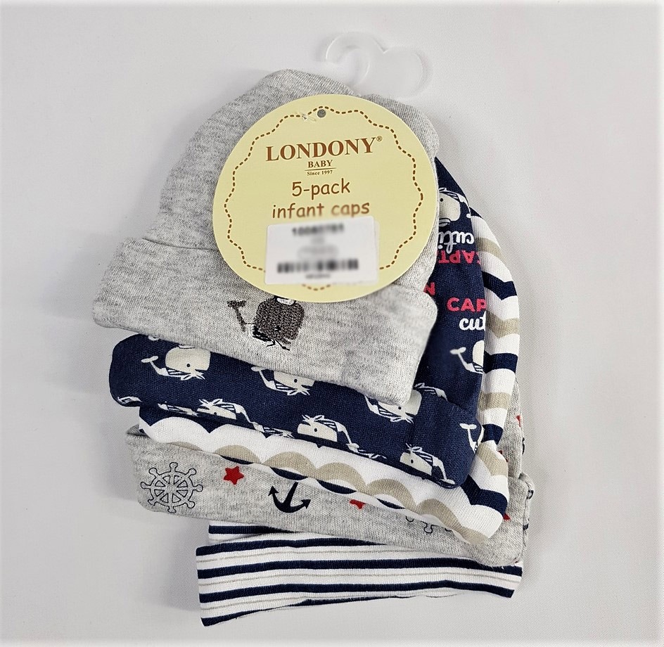 5-Pack Infant Caps