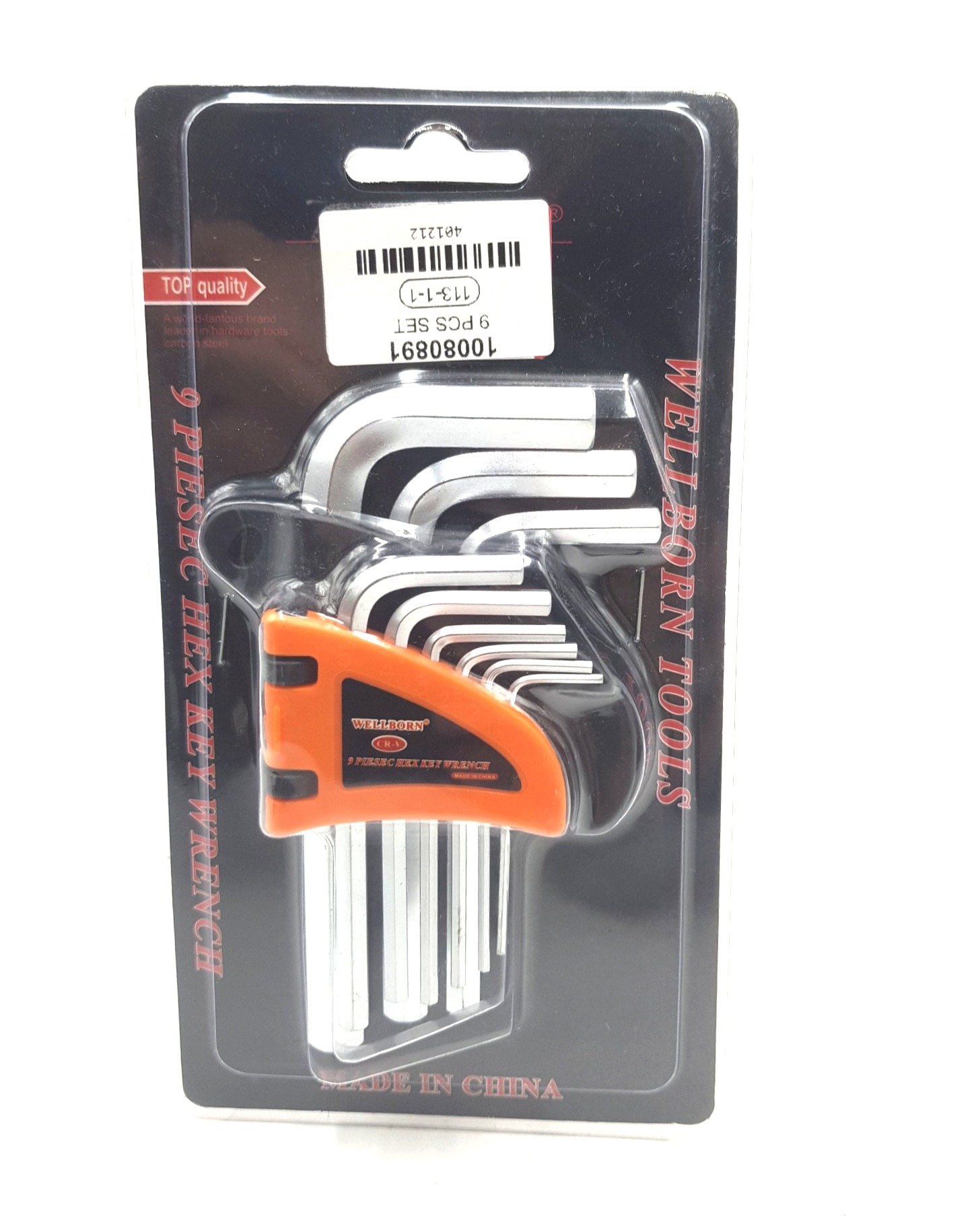 9 Piesec Hex Key Wrench