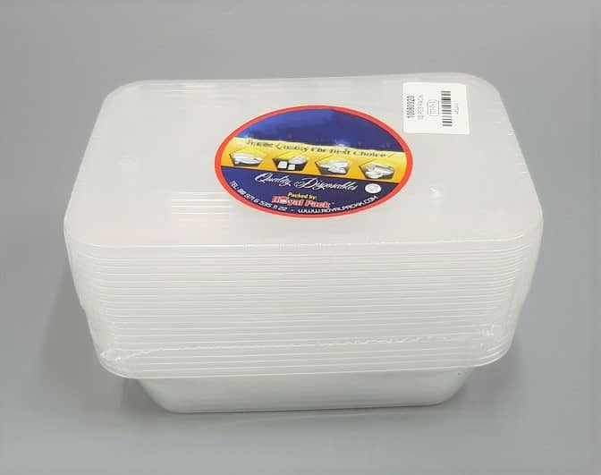 China White Disposable Lunch Box,White Plastic Fast Food