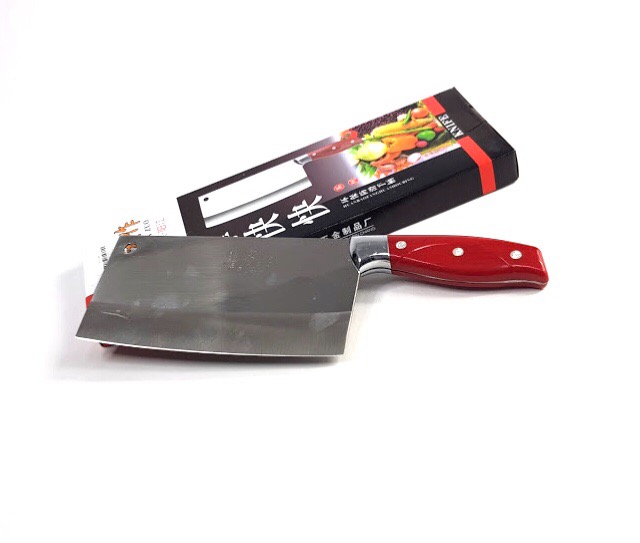 Chinese kitchen knife knife durable chef slicing chopping knife sharp blade wood color knife