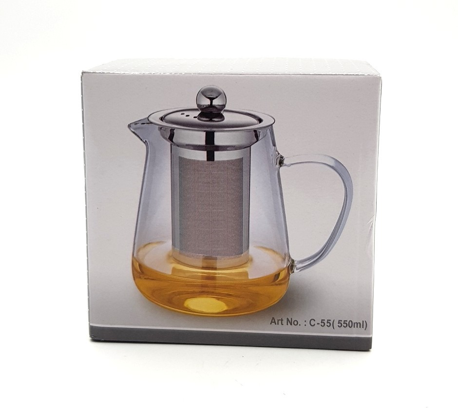 Glass Teapot set with Stainless Steel Filter