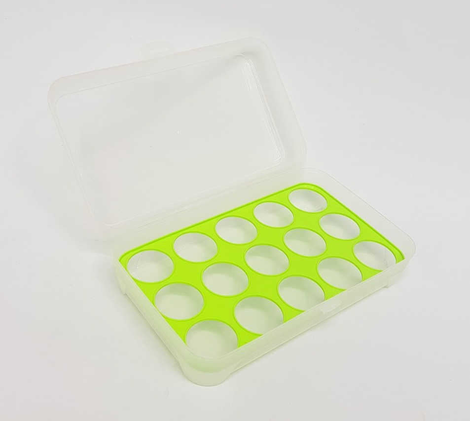 Grids Transparent Plastic Eggs Storage Box Anti-collision Egg  Holder